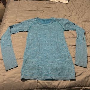 Lululemon Teal long sleeve shirt